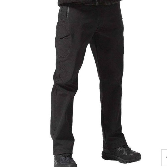 Men’s Free Soldier Soft Shell Fleece Lined Hiking Snow Pants Black 38x32 NWT - Picture 13 of 14